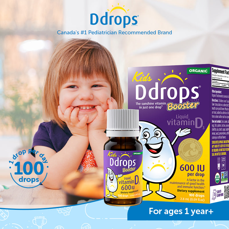 Ddrops cecair Vitamin D3 600IU 2.8ml 100 titis