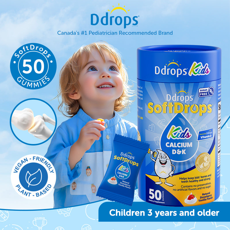 Ddrops SoftDrops Kids Calcium + D + K2 50 Gummies