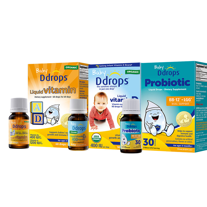 SandraTan.js Exclusive Deal | Ddrops Infant Essential Vitamin Bundle (0–12M) — Growth & Immunity
