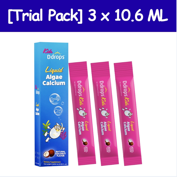 Ddrops Cecair Kalsium Magnesium Zink untuk Bayi (Pek Jalur Merah Jambu)