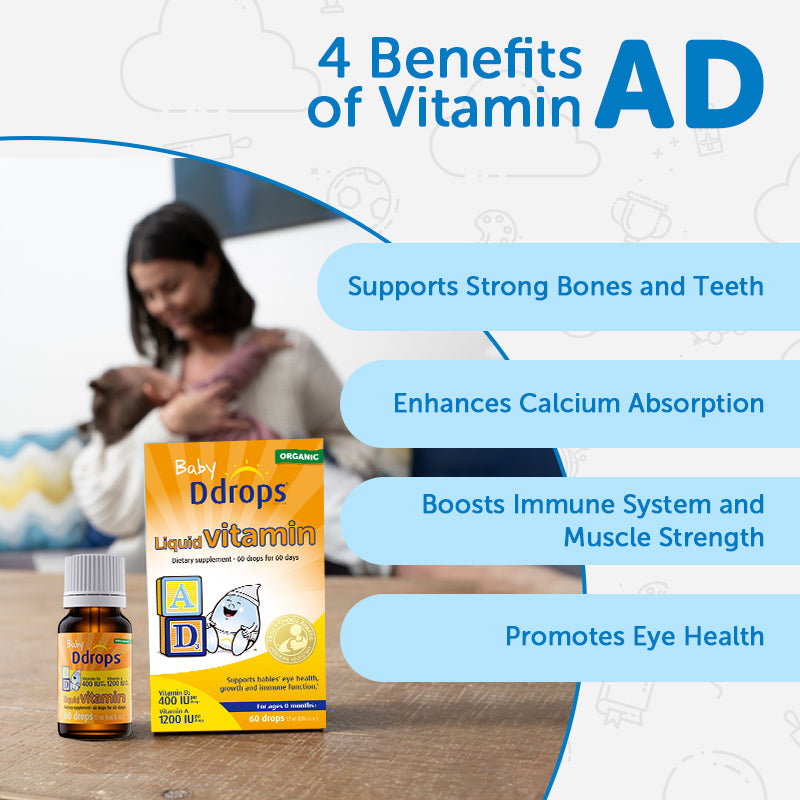 Ddrops cair Vitamin A1200IU +D3 400IU 1.7ml 60 tetes