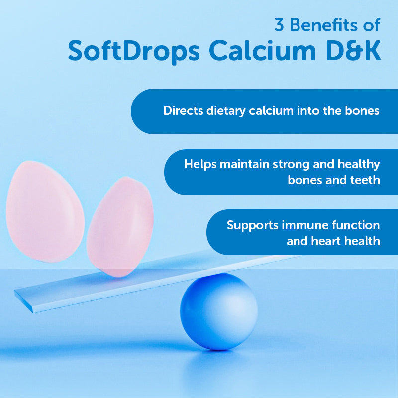 Ddrops SoftDrops Kids Calcium + D + K2 50 Gummies