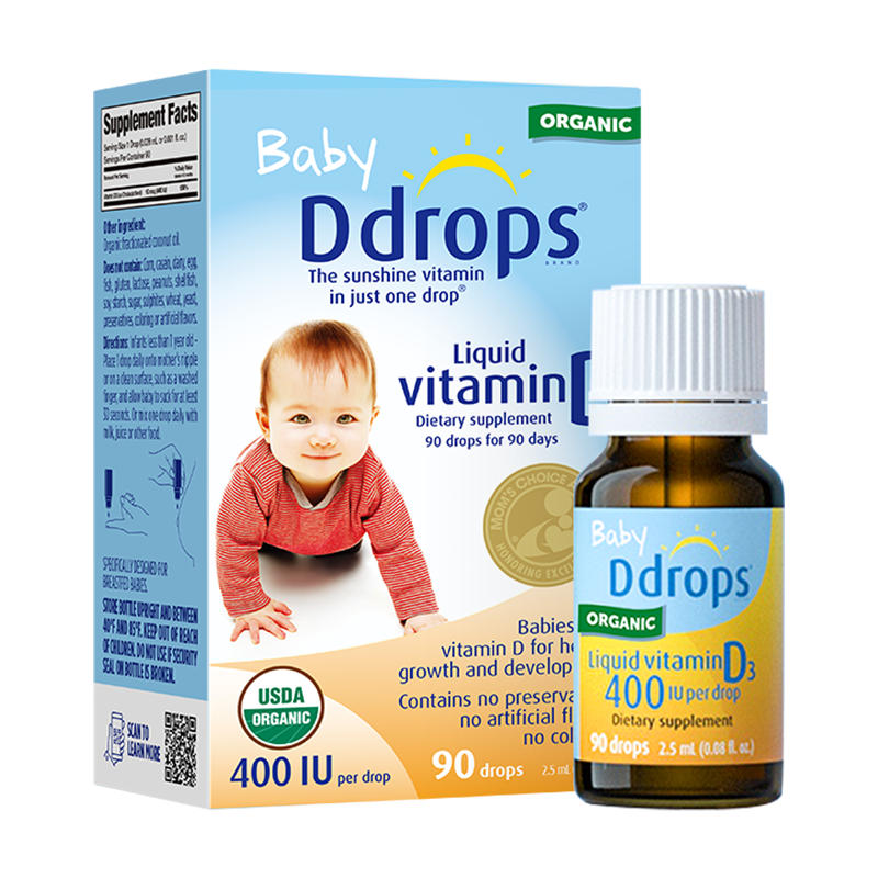 Baby Ddrops Liquid Vitamin D3 400IU 2.5ml 90 drops