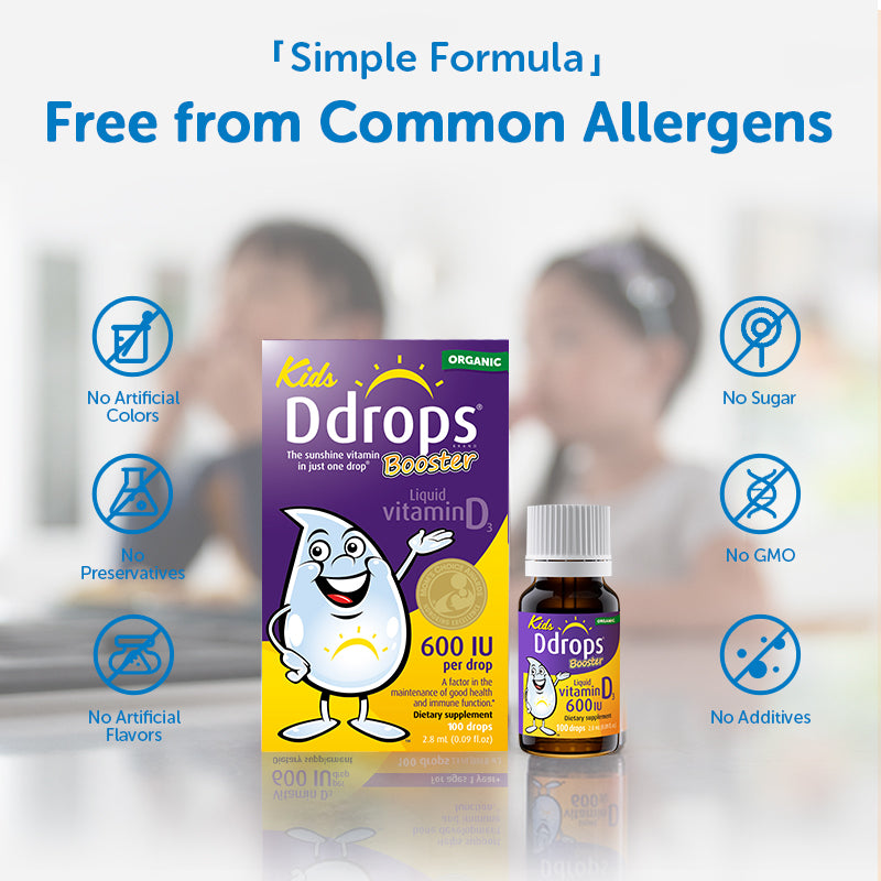 Ddrops ของเหลววิตามิน D3 600IU 2.8ml 100 หยด