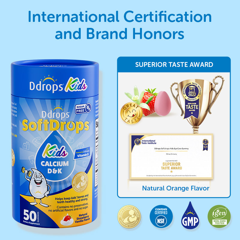 Ddrops SoftDrops Kids Calcium + D + K2 50 Gummies