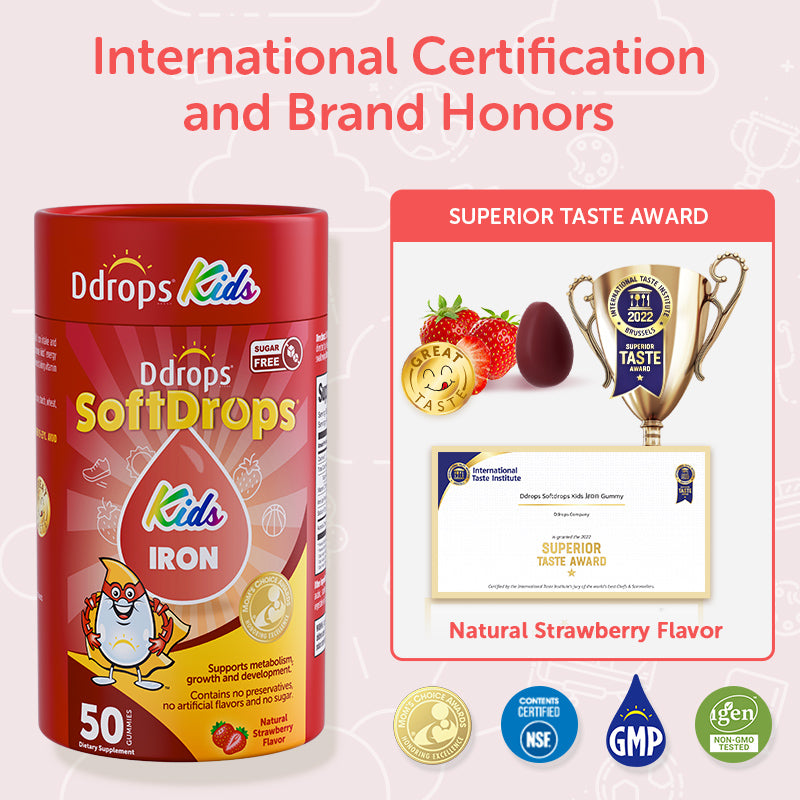 Kẹo dẻo Ddrops SoftDrops Kids Iron 50 Gummies