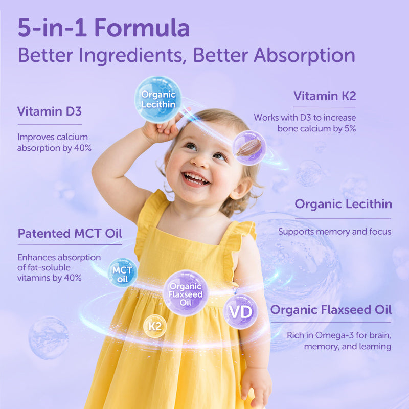 Ddrops Liquid Vitamin D3 600IU+K2 (1.7ml) 60 drops