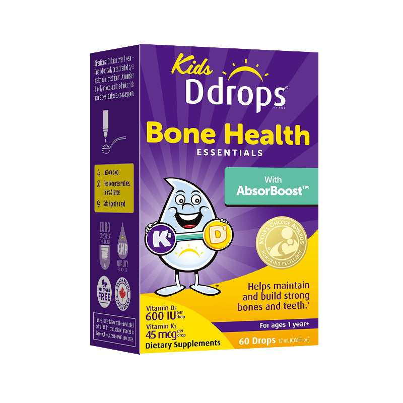Ddrops Liquid Vitamin D3 600IU+K2 (1.7ml) 60 drops