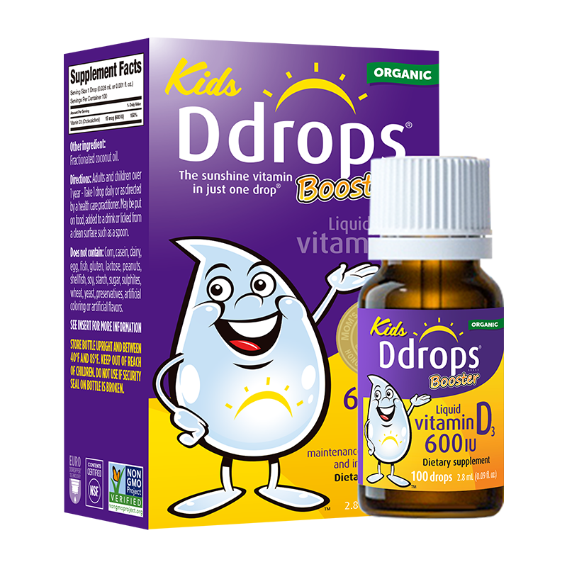Ddrops ของเหลววิตามิน D3 600IU 2.8ml 100 หยด