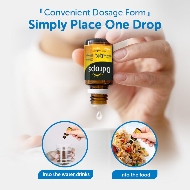 Ddrops cair Vitamin D3 2000IU 5ml 180 tetes