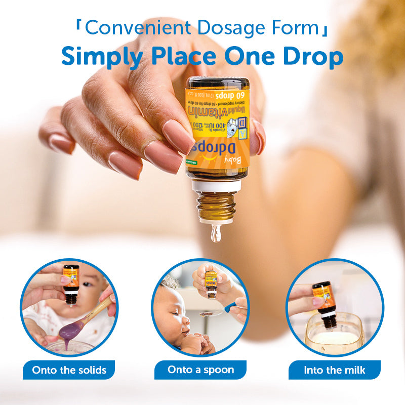 Ddrops cair Vitamin A1200IU +D3 400IU 1.7ml 60 tetes