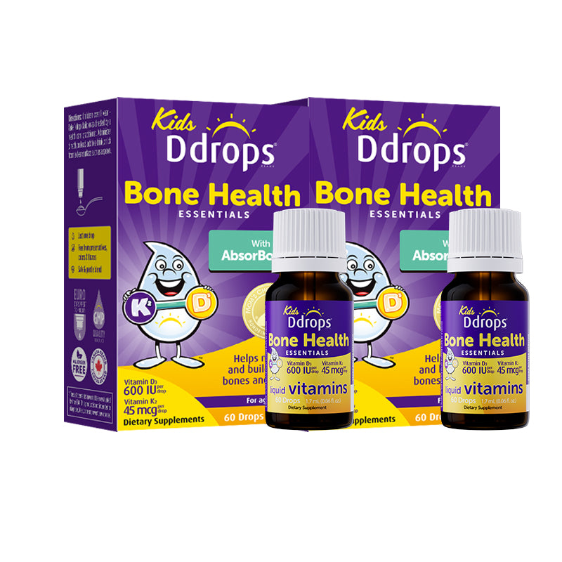 Ddrops Liquid Vitamin D3 600IU+K2 (1.7ml) 60 drops