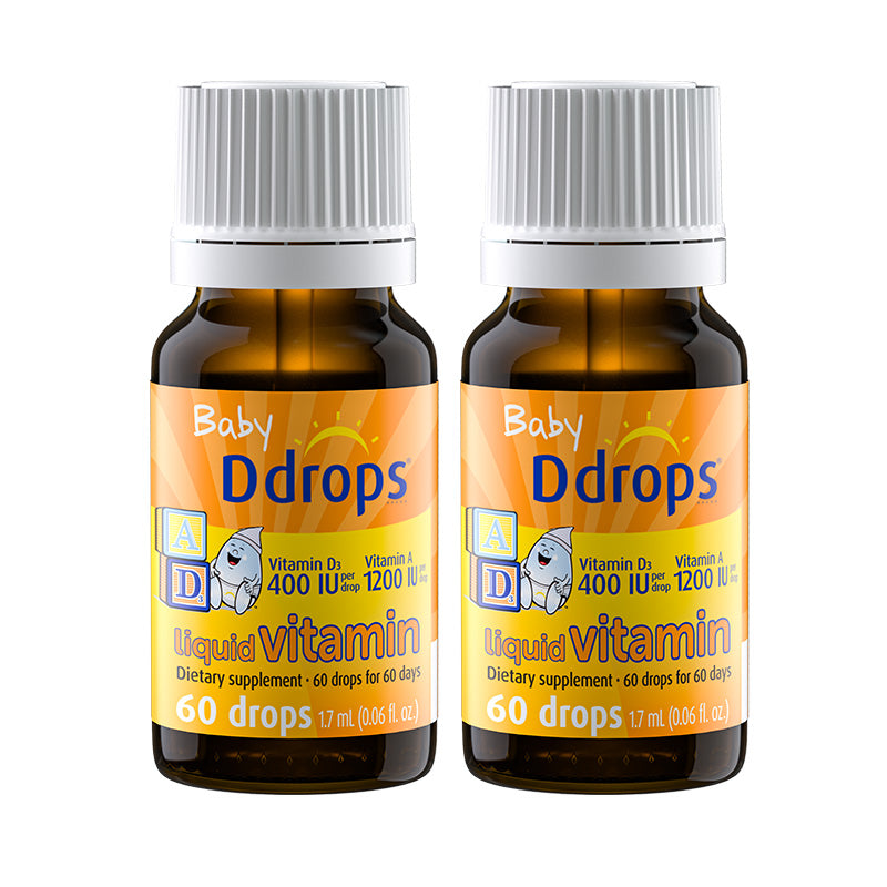 Ddrops liquid Vitamin A1200IU +D3 400IU 1.7ml 60 drops