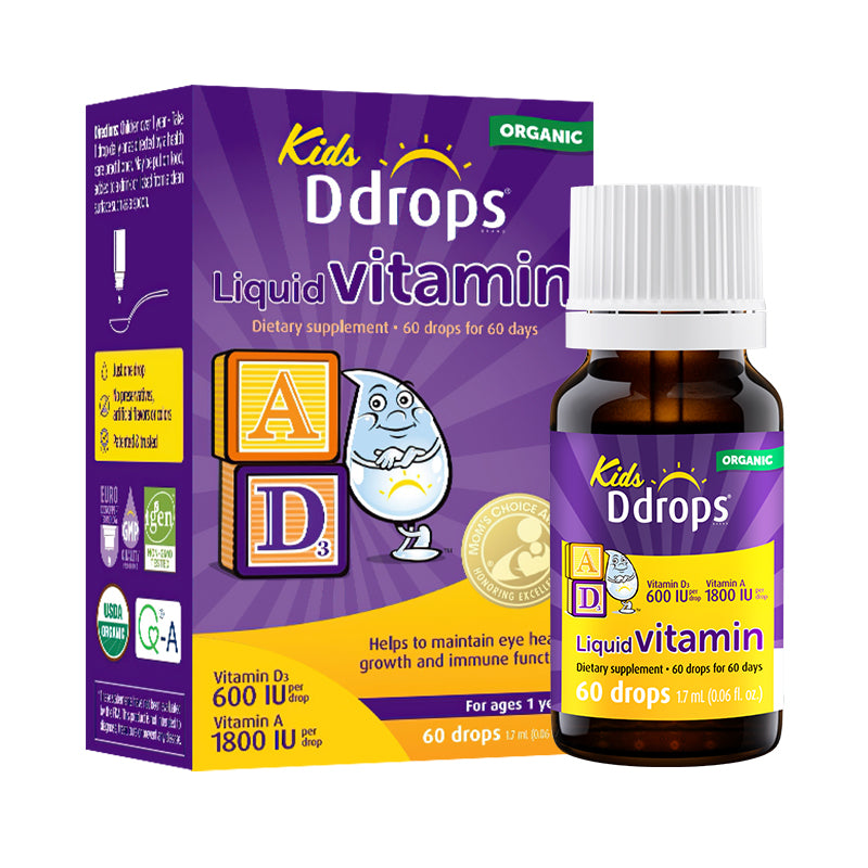 Ddrops liquid Vitamin A1800IU +D3 600IU 1.7ml 60 drops