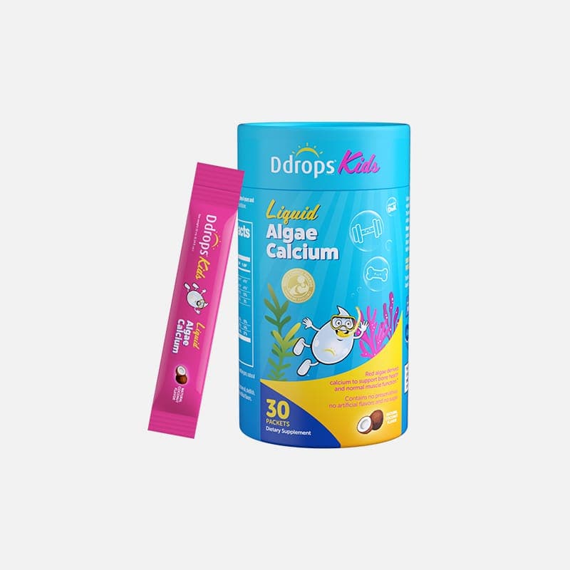 Ddrops Cecair Kalsium Magnesium Zink untuk Bayi (Pek Jalur Merah Jambu)