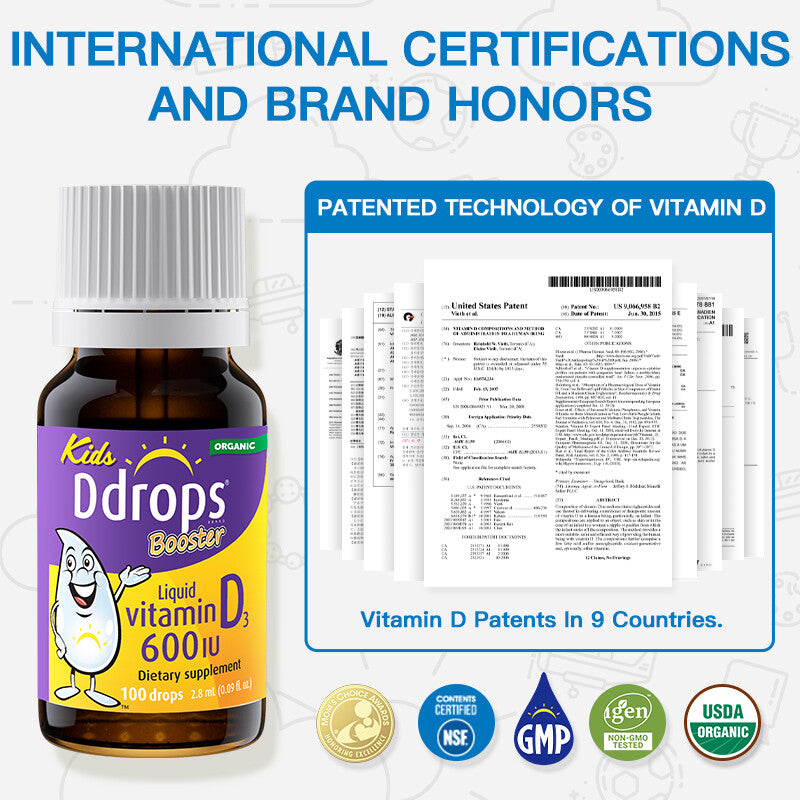 (Yiningggws' Recommendation) Ddrops Kids Health Essentials Bundle – Vitamin D3 | Algal DHA | Liquid Calcium Magnesium Zinc