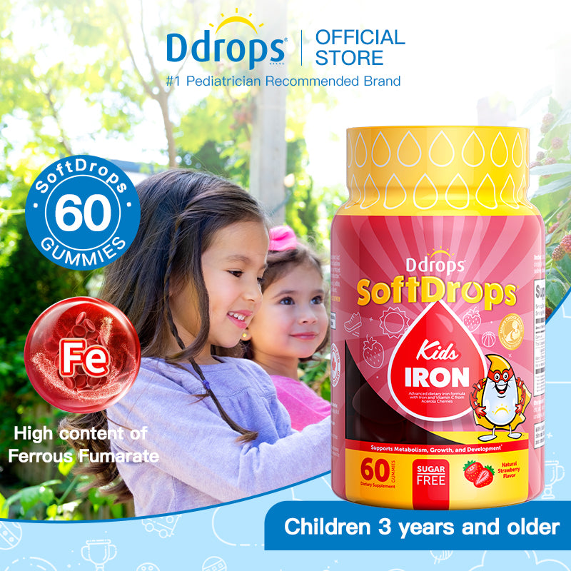 Ddrops SoftDrops Kids Iron 60 กัมมี่