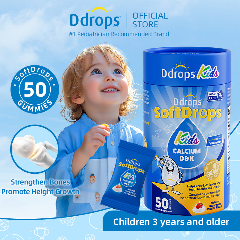 Ddrops SoftDrops Kids วิตามินดี 600IU 60 กัมมี่