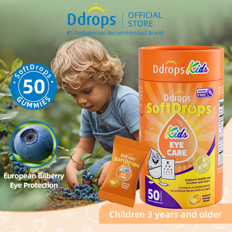 Ddrops SoftDrops Kids บำรุงรอบดวงตา 60 กัมมี่