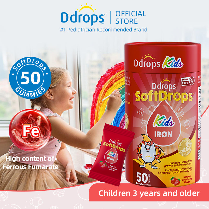 Ddrops SoftDrops Kids Iron 60 กัมมี่