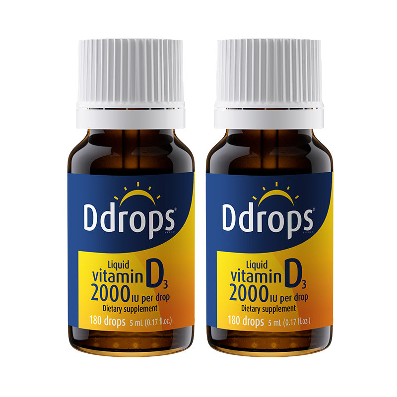 Ddrops Liquid Vitamin D3 2000IU 5ml 180 drops