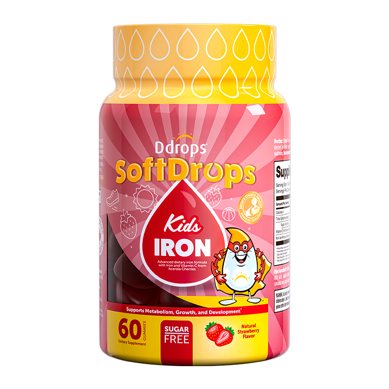 Ddrops SoftDrops Kids Iron 60 Gummies