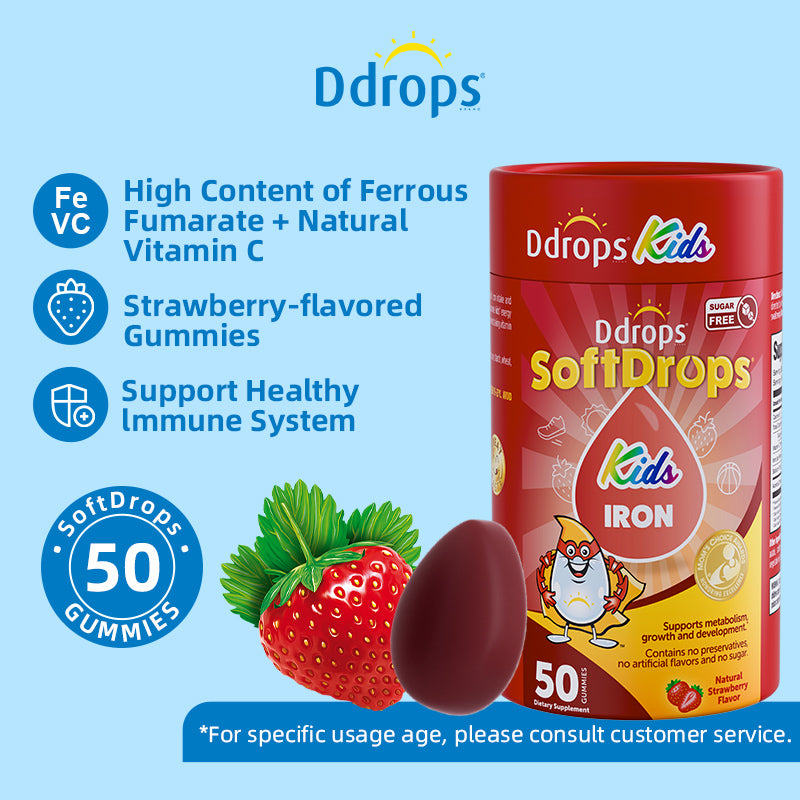 Ddrops SoftDrops Kids Iron 60 กัมมี่