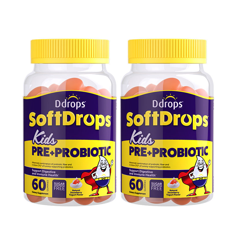 Ddrops SoftDrops Kids Pre+โปรไบโอติก 60 กัมมี่