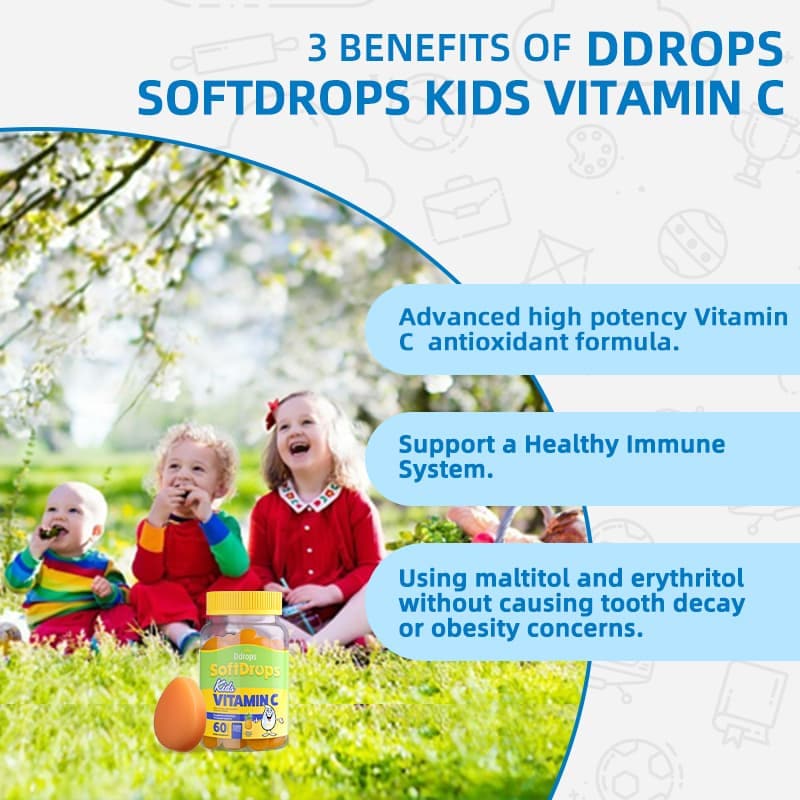 Ddrops SoftDrops 兒童維生素 C 軟糖 60 粒