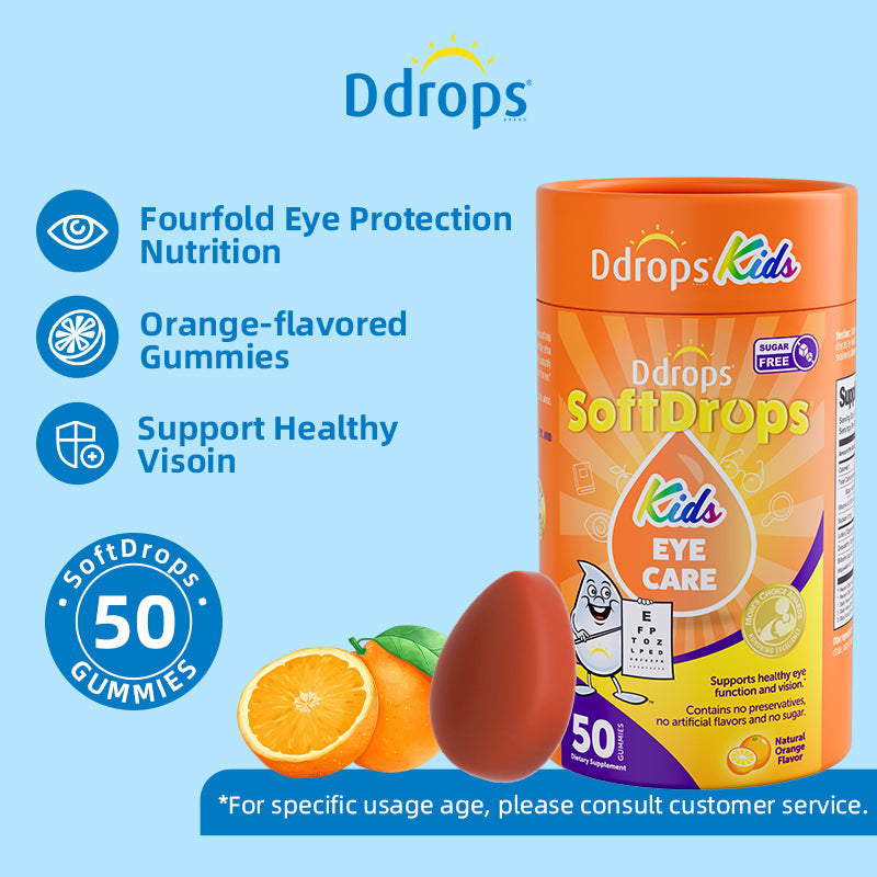 Ddrops SoftDrops Kids บำรุงรอบดวงตา 60 กัมมี่