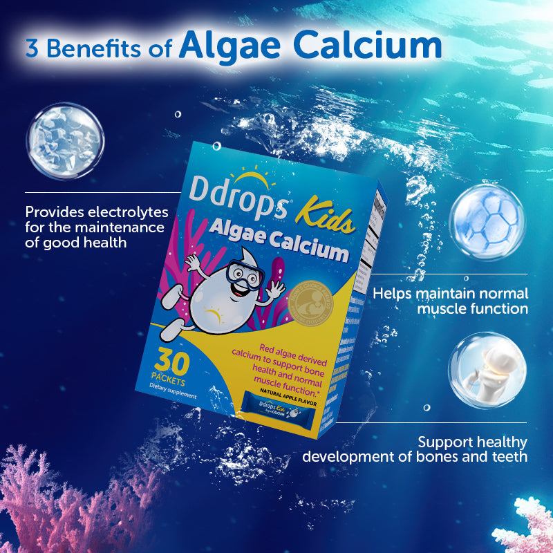 Ddrops Seaweed Calcium Powder para sa mga bata (Small Blue Strip)