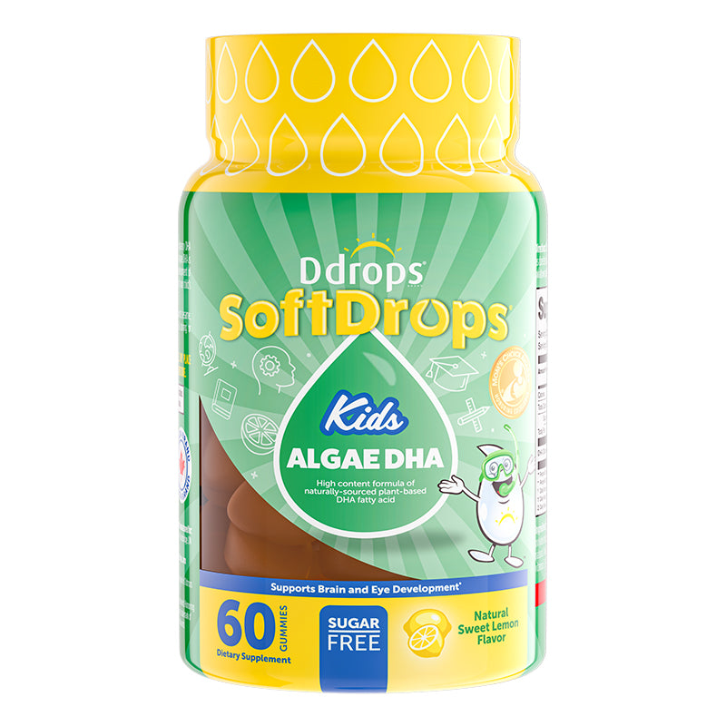 Ddrops SoftDrops Kids สาหร่าย DHA 60 Gummies