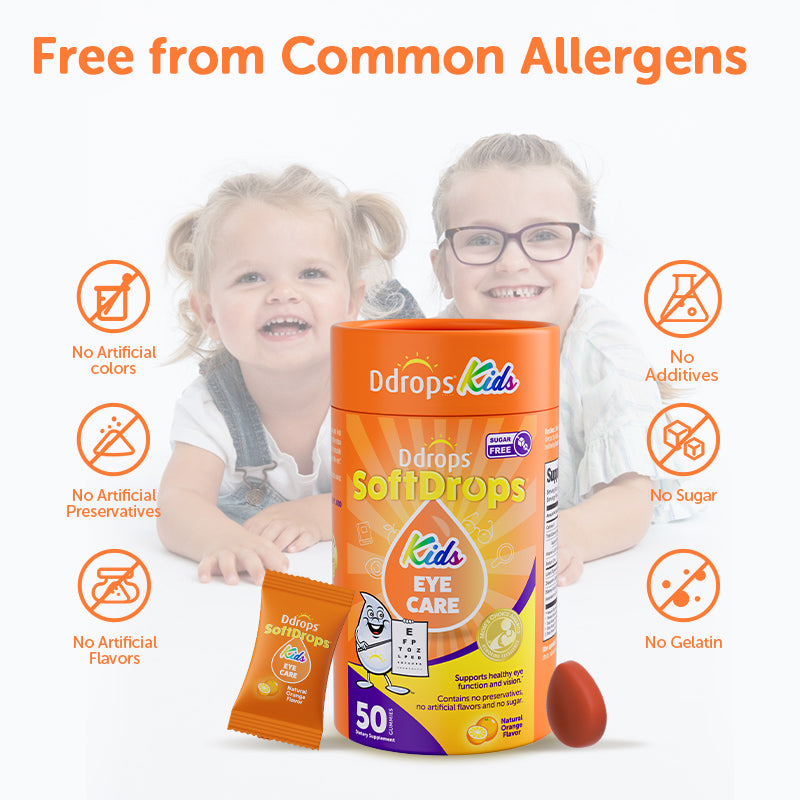Kẹo dẻo Ddrops SoftDrops Kids Eye Care 50 viên