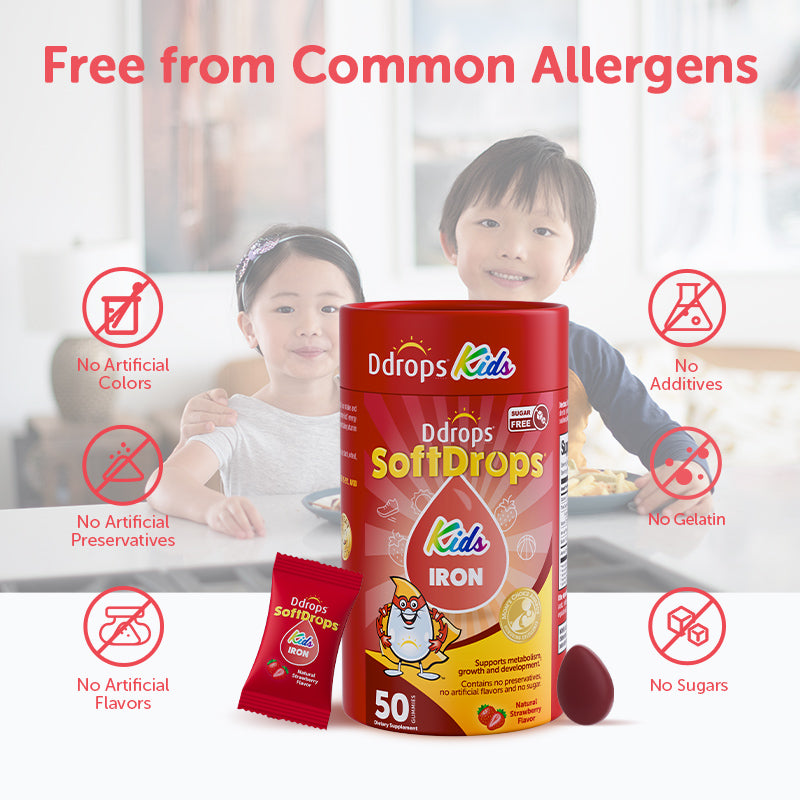 Kẹo dẻo Ddrops SoftDrops Kids Iron 50 Gummies