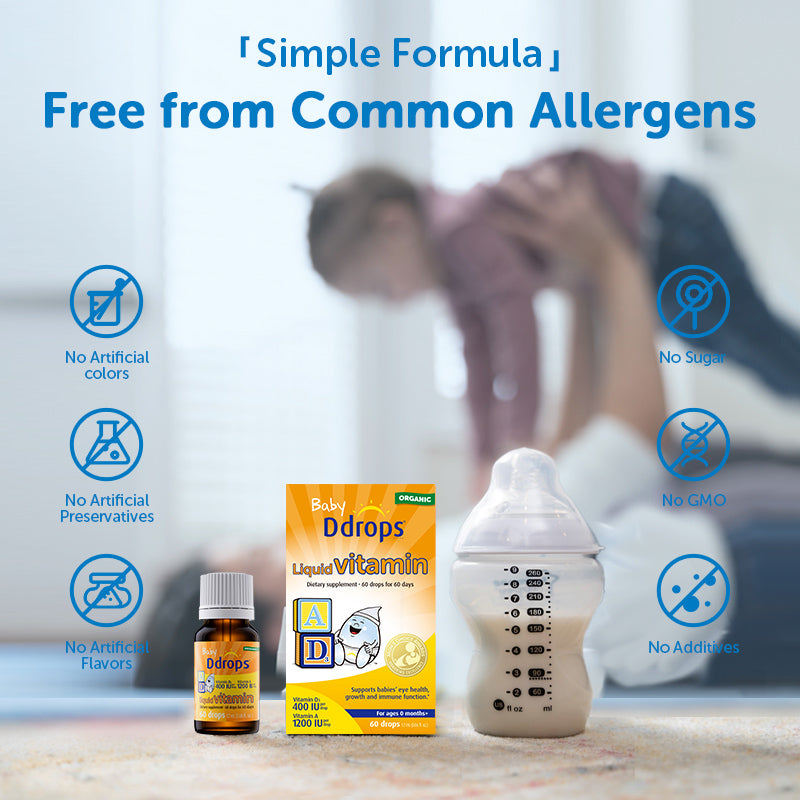 Ddrops Vitamin A1200IU +D3 400IU dạng lỏng 1.7ml 60 giọt