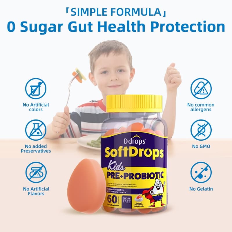 Ddrops SoftDrops 兒童益生菌+益生菌 60 粒軟糖