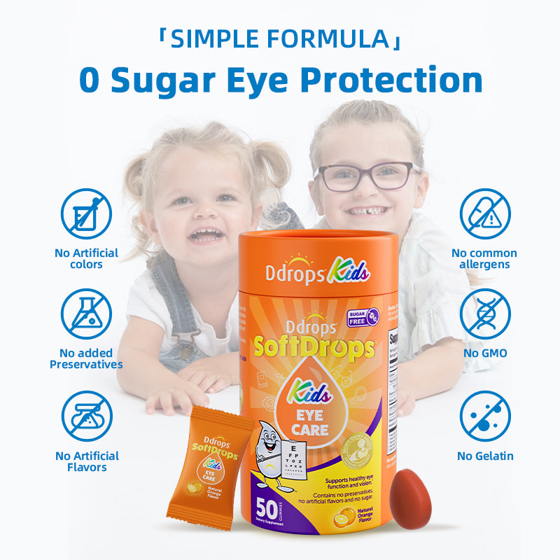 Ddrops SoftDrops Kids บำรุงรอบดวงตา 60 กัมมี่