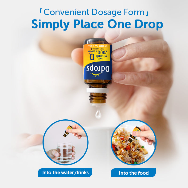 Ddrops cair Vitamin D3 2000IU 5ml 180 tetes