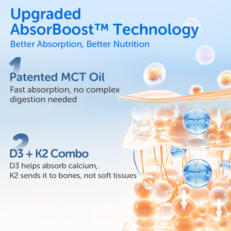 Ddrops Liquid Vitamin D3 1000 IU + K2 | Bone Support suitable for 18-50years (3.4ml/120 drops)