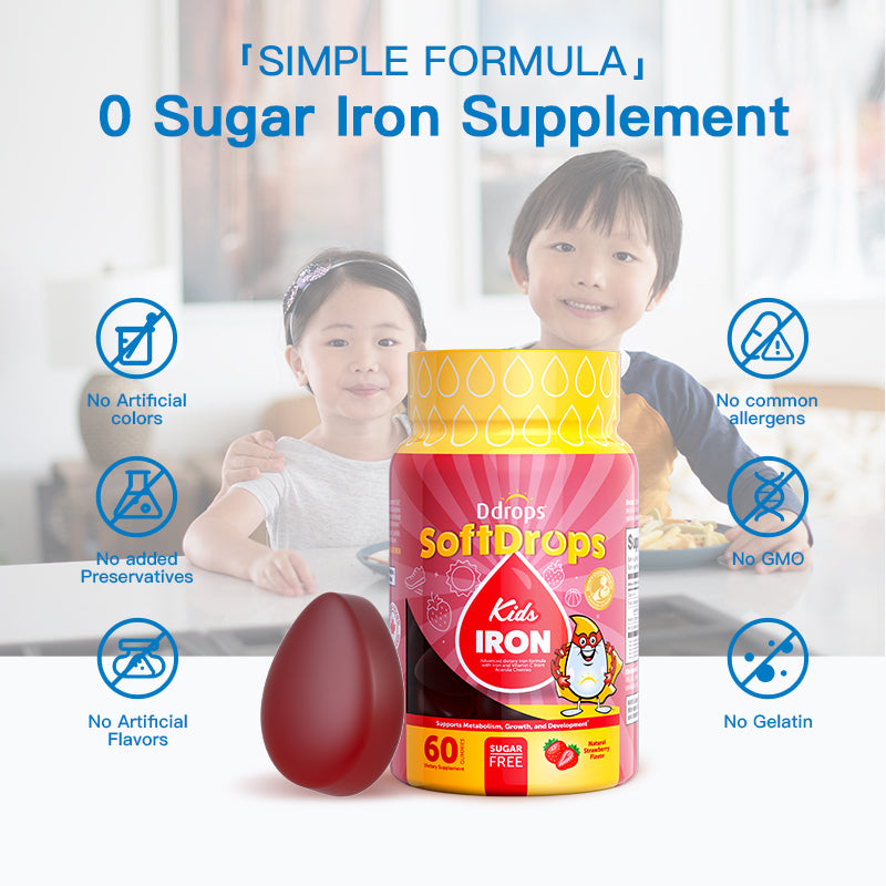 Ddrops SoftDrops Kids Iron 60 กัมมี่