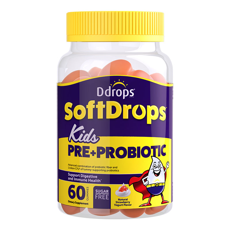 Kẹo dẻo Ddrops SoftDrops Kids Pre+Probiotic 60 Gummies