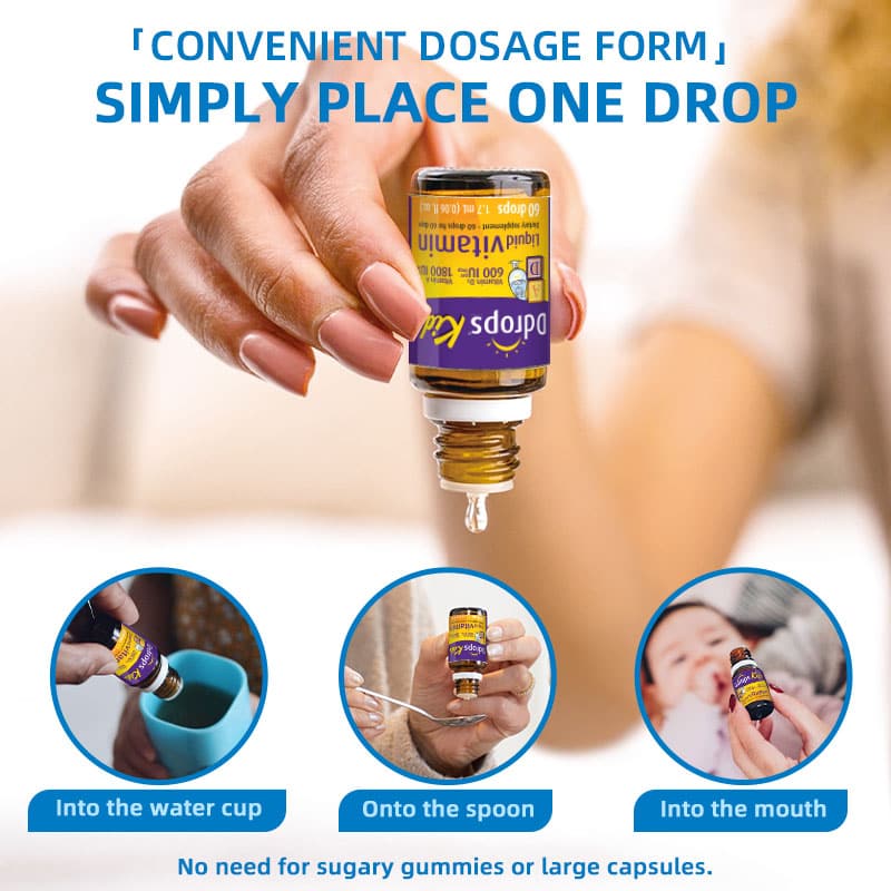 Ddrops Kids Liquid Vitamin A1800IU +D3 600IU 1.7ml 60 drops