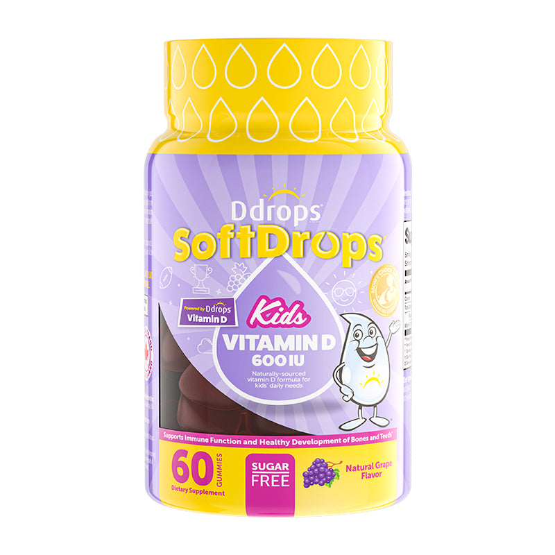 Ddrops SoftDrops 兒童維生素 D 600IU 60 顆軟糖