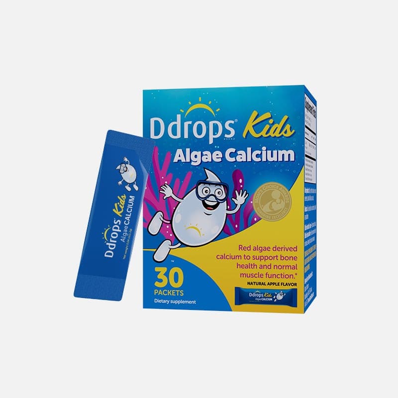 Ddrops Kids Algae Calcium Powder 30 Packets